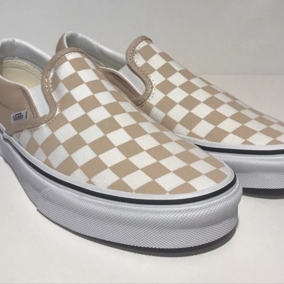 FIRM Vans Classic Slip On Checkerboard Unisex Size 9M/11W Frappe Casual - Picture 2 of 7